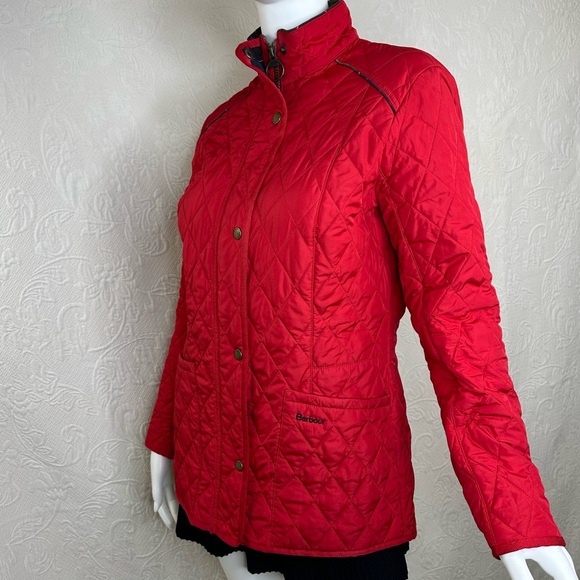 Barbour Cavalry Liddesdale Classic Tartan Red Quilted Jacket - Picture 2 of 16
